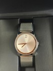 Movado Bold Silver Dial Stainless Steel Men s Watch Sunray Mesh Bracelet 3600260