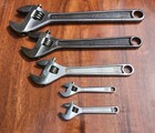 Vintage Proto Adjustable Wrench Lot  12   10   8   2  4  Black   Chrome Usa         