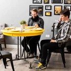 Pipe Decor Industrial Kitchen Dining Table Base  3 4 Inch Pipe  30 Inch Heigh   