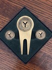 Rare  Nyc Subway Token Golf Set - Divot Tool   2 Ball Markers - Mint Iob