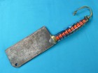 Vintage Antique Old Customized Large   Heavy Butcher s Knife
