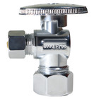 10  5 8  Od X 3 8  Od 1 4 Turn Compression Angle Stop Valve Full Port  Lead Free