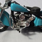 Indian Motorcycle Diecast Model Teal Blue W  Chrome Details Approx  5 In