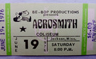 Aerosmith 1976 Rocks Tour Complete  advance  Box Office Unused Concert Ticket