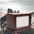 Pet Cremation Urn Solid Wood Photo Frame Beautifully Made For Your Pet To 70lbs