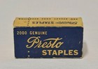 Vintage Office Supplies Partial Box Presto No  165 Mini Staples Blue Yellow