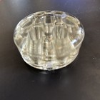 Vintage  7 Hole Glass Flower Frog  2 5 Inch