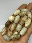 Ancient Near Eastern Authentic Sulaimani Old White Agate Bead Stone Sell By Lot