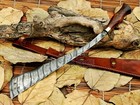 Huntex Handmade Damascus Blade  Rosewood  56 Cm Long Exotic Parang Machete Knife