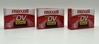 Lot Of 3 Maxell Mini Dv 60 Minute Digital Video Cassettes Dvm60se