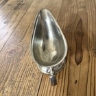 Vintage 100  Pewter Footed Gravy Boat