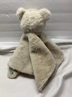 Kellytoy Tan Bear Green Bow Baby Security Blanket Lovey Plush Rattle