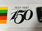 Vintage John Deere Bumper Sticker Decal Leadership 150th Anniversary 1987
