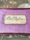 Vintage Parsons    Casket Hardware Co  Our Darling Nickel Metal Casket Name Plate