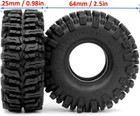 1 0 Mud Slingers Super Soft Tires For 1 18 Trx4m   1 24 Scx24 Crawler Upgrade