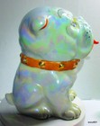 Vintage Japan Lusterware 3 Piece Bulldog Tabletop Condiment Jar Container