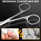 Stainless Steel Facial Grooming Scissors  Eyebrow Nose   Beard Precision