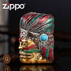 Jacket Illuminous Chieftain Head Zippo Lighter Us Shipping