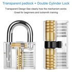 34 Pcs Padlock Unlocking Lock Practice Tool Kit For Novice Beginner Locksmith