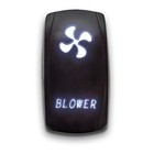 Blower - - Switch Dual Light -  Laser Etched Led Rocker - 20a 12v Blower White