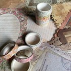 Junk Journal Paper Variety Pack     12pc Vintage Ephemera   Washi Kit