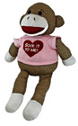 Dan Dee 22  Sock It To Me Chubby Sock Monkey Plush  Pink Sweater