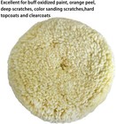 2pack Wool Polishing Pads Buffing Pad With Hook And Loop For Cutting   Polishing