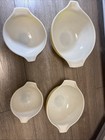 Pyrex Shenandoah Yellow Green Vntg 80s 4 Cinderella Bowl Set 441 442 443 444 Vgc