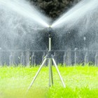 1 Set 360   Rotating Irrigation Tripod Lawn Garden Sprinkler Telescopic