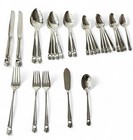 28 Pcs Eternally Yours 1847 Rogers Bros Is Silverplate Partial Set  Vintage Mcm