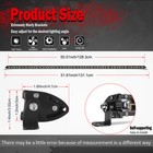 For Can-am Maverick X3 Roof Strobe 50inch  7  Led Light Bar  4  Pods   Wires Kit