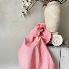 3 25 Yards Unused Vtg French Cotton Fabric 1930s Pink Woven Soft Brushed Cotton