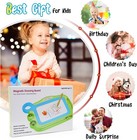 Magnetic Drawing Board Toddler Boys Girls Age 3 4 5 Erasable Doodle 2 Stamps Toy