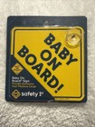 Safely 1st   baby On Board  Car Window Suction Cup Sign