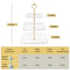Plastic 3 Tier Cupcake Stand Tower Holder White Dessert Display Holder   Parties