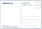 Korea Postcard Korean Air s B747-400 Airplane C1960 s Unposted Vintage