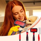 4 Pieces Dog Dematting Comb Poodle Brushes For Grooming Pet Cat Cleaning Sli   