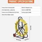 150m Fish Tape Fiberglass Wire Cable Running Rod Duct Rodder Fishtape Puller 8mm