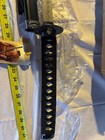 Japanese Katana Samurai Sword Gold Dragon 41  Carbon Steel Blade - Black