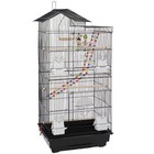 39 Inch Roof Top Bird Cage Flight Parrot Cockatiel Conure Parakeet Cage W  Toys