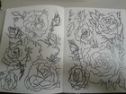 101 Roses Tattoo Book Line Art Sketch Parrish Flowers Floral Thorn Leaves Plant 