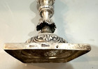 Antique 1883 Imperial Russian 84 Silver Judica Candlestick 13 25in