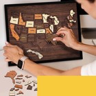 Usa Travel Map  Wooden Usa Map Puzzle  Perfect Wooden Usa Wall Art Travel  D  cor