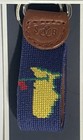 2025 Masters Golf Keychain Smathers   Branson Navy Needlepoint Leather Pga New