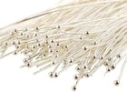 Silver Plated Quality Brass Ball Head Pins For Jewelry Making  Earrings - Hypoal