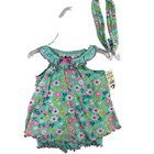 New Park Bench Kids Baby Girls Size 3 6 Months 3 Pc Set Outfit Floral Top Tank B