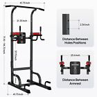 Power Tower Dip Station Adjustable Heavy Duty Pull Up Bar For Home Gym Workout