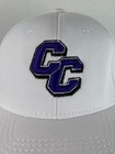 Otto Flex Hat Cap Fitted Mens Medium White Cc Logo Stretch Baseball Sports