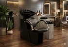 Deluxe Salon Shampoo Backwash Unit Station Tilt Ceramic Bowl Asse Vacuum Breaker
