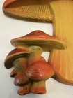 Vintage 1970s 70s Mushroom Ceramic Wall Plaque Hippie Boho Universal Stat Corp